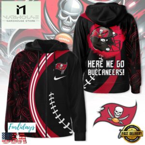 NFL Tampa Bay Buccaneers Here We Go Zip Hoodie