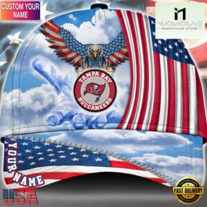 NFL Tampa Bay Buccaneers Special American Flag Veterans Custom Cap