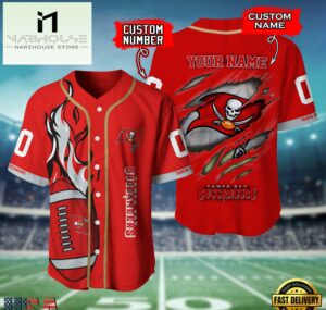 NFL Tampa Bay Buccaneers Team Logo Litmited Edition Baseball Jersey