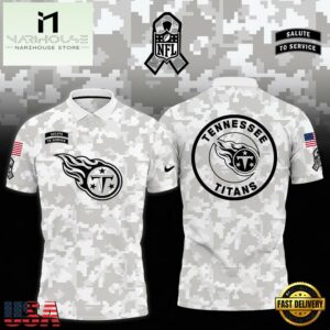 NFL Tennessee Titans Camo 2024 Salute to Service Polo Shirt