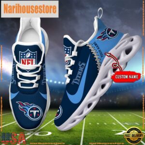 NFL Tennessee Titans Custom Name Max Soul Shoes Gift For Fans