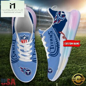 NFL Tennessee Titans Custom Rainbow Atmospheric Cushion Running Shoes, Women's Sneaker