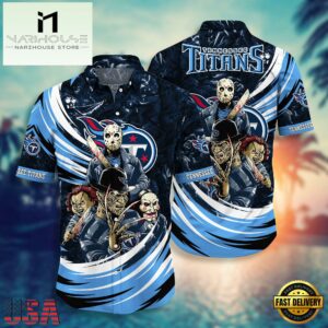 NFL Tennessee Titans Halloween Horror Movies Summer Hawaiian Shirts