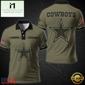 NFL Vetaran Day Dallas Cowboys Polo Shirt Custom Your Name