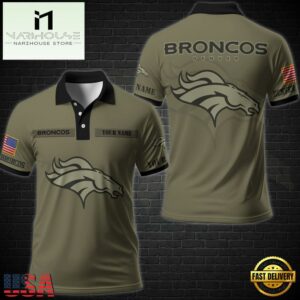 NFL Vetaran Day Denver Broncos Polo Shirt Custom Your Name