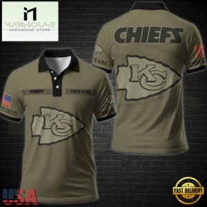 NFL Vetaran Day Kansas City Chiefs Polo Shirt Custom Your Name