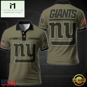 NFL Vetaran Day New York Giants Polo Shirt Custom Your Name