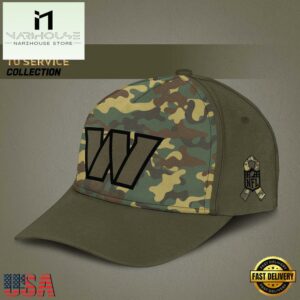 NFL Washington Commanders Arctic Camo 2024 Salute to Service Baseball Cap