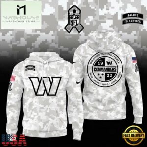 NFL Washington Commanders Camo 2024 Salute to Service Hoodie