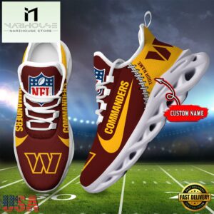 NFL Washington Commanders Football Team Design Max Soul Shoes, Football New Sneaker Shoes