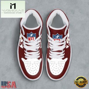 NFL Washington Commanders Grunge Style Custom Air Jordan 1 Shoes