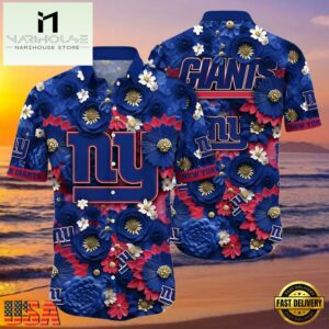 NFL York Giants Tropical Full Flower Summer Hawaiian Shirt