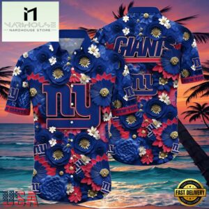 NFL York Giants Tropical Full Flower Summer Hawaiian Shirt