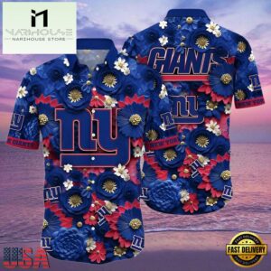 NFL York Giants Tropical Full Flower Summer Hawaiian Shirt