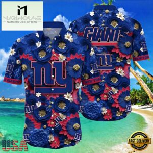 NFL York Giants Tropical Full Flower Summer Hawaiian Shirt