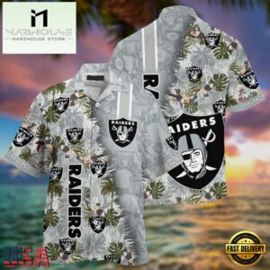 Oakland Raiders NFL Football Summer Hawaiian Shirt