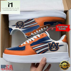 Personalized Name NCAA Auburn Tigers Air Force 1 Shoes