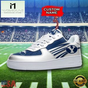 Personalized Name NCAA BYU Cougars Seminoles Air Force 1 Shoes