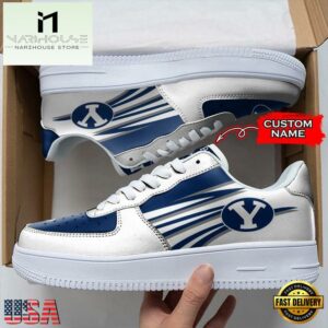 Personalized Name NCAA BYU Cougars Seminoles Air Force 1 Shoes