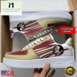 Personalized Name NCAA Florida State Seminoles Air Force 1 Shoes