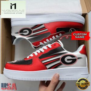 Personalized Name NCAA Georgia Bulldogs Air Force 1 Shoes