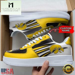 Personalized Name NCAA Iowa Hawkeyes Air Force 1 Shoes