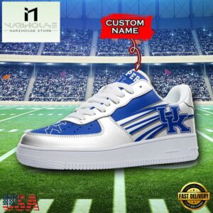 Personalized Name NCAA Kentucky Wildcats Air Force 1 Shoes