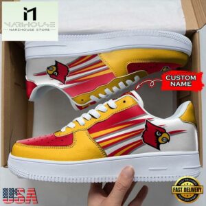 Personalized Name NCAA Louisville Cardinals Air Force 1 Shoes