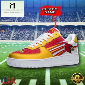 Personalized Name NCAA Louisville Cardinals Air Force 1 Shoes