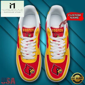 Personalized Name NCAA Louisville Cardinals Air Force 1 Shoes
