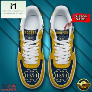 Personalized Name NCAA Notre Dame Fighting Air Force 1 Shoes