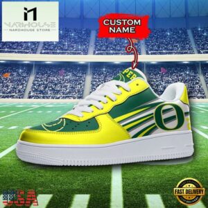 Personalized Name NCAA Oregon Ducks Air Force 1 Shoes