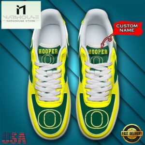 NCAA Custom Name Oregon Ducks Air Force 1 Shoes , Men's Women's Air Force 1 Sneakers Shoes 5 Personalized Name NCAA Oregon Ducks Air Force 1 Shoes