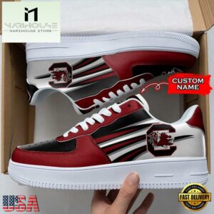 Personalized Name NCAA South Carolina Gamecocks Air Force 1 Shoes