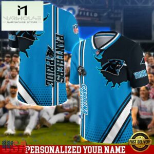 Personalized NFL Carolina Panthers Team Logo Player Football Jersey