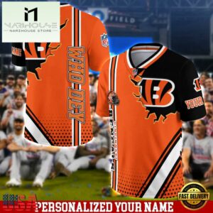 Personalized NFL Cincinnati Bengals Team Logo Player Football Jersey