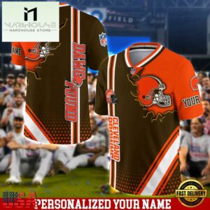 Personalized NFL Cleveland Browns Team Logo Player Football Jersey