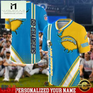 Personalized NFL Los Angeles Chargers Team Logo Player Football Jersey