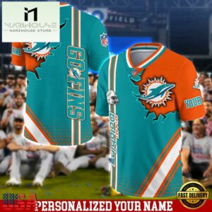 Personalized NFL Miami Dolphins Team Logo Player Football Jersey