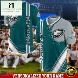 Personalized NFL Philadelphia Eagles Team Logo Player Football Jersey