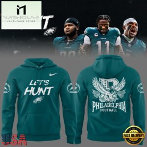 Philadelphia Eagles Football Let’s Hunt 2025 Green Hoodie