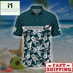 Philadelphia Eagles NFL Palm Leaves Hawaiian Shirt