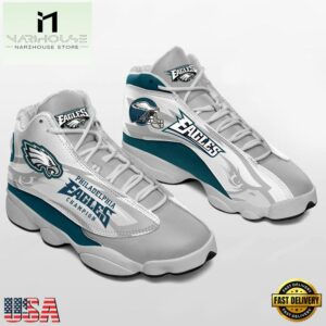 Philadelphia Eagles NFL Ver 1 Air Jordan 13 Sneaker - Gift For Fans