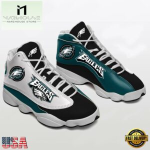 Philadelphia Eagles NFL Ver 2 Air Jordan 13 Sneaker - Gift For Fans