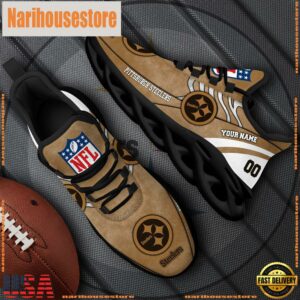 Pittsburgh Steelers NFL Clunky Shoes For Fans Custom Name And Number