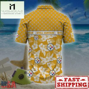 Pittsburgh Steelers NFL Palm Leaves Hawaiian Shirt
