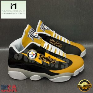 Pittsburgh Steelers NFL Ver 4 Air Jordan 13 Sneaker - Gift For Fans
