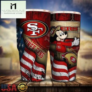 San Francisco 49ers NFL Mickey Mouse Disney Tumbler