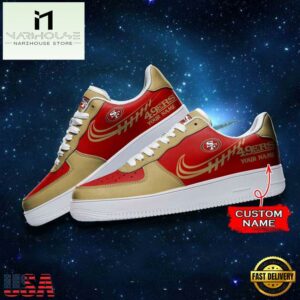 San Francisco 49Ers NFL Personalized Air Force Sneaker
