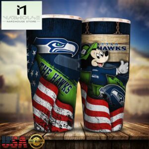 Seattle Seahawks NFL Mickey Mouse Disney Tumbler